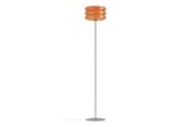 Lampy - EGLO TORTORA LAMPA PODŁOGOWA H1600 Z WYŁ. CHROM/POMARAŃCZOWY - 903078