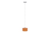 Lampy - EGLO TORTORA LAMPA WISZĄCA Ø:200 CHROM/POMARAŃCZOWY - 903076