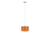 Lampy - EGLO TORTORA LAMPA WISZĄCA Ø:300 CHROM/POMARAŃCZOWY - 903075