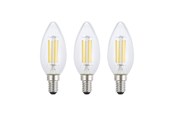 Zarówka LED - EGLO Żarówka światła LED E14 C35 PRZEZROCZYSTA 2700K 470LM 3 SZT E14 - 117611