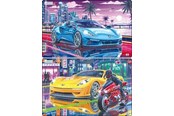 Puzzle - Larsen Puzzles "Elegant Sports Cars in the City" Jigsaw Puzzle – 30 pieces Midi (28.5 x 18.3 cm) 2 assorted designs Podłoga - U21