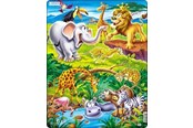 Puzzle - Larsen Puzzles Safari Puzzle – 18 pieces Maxi (36.5 x 28.5 cm) Podłoga - US16