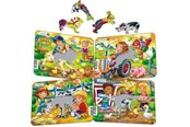 Puzzle - Larsen Puzzles "Children on the Farm" Jigsaw Puzzle 4 assorted designs – 9 pieces Mini (18.3 x 14.3 cm) Podłoga - Z11