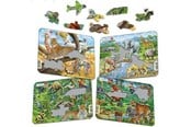 Puzzle - Larsen Puzzles Exotic Animals Puzzle 4 assorted designs – 11 pieces Mini (18.3 x 14.3 cm) Podłoga - Z8