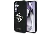 Telefon - Pokrowiec i etui - GUESS Silicone Big 4G Logo Bottom Script case for Samsung Galaxy S25 - black - 3666339449360