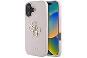 Telefon - Pokrowiec i etui - GUESS Grained Big 4G Logo Small Classic Logo case for iPhone 16 - pink - 3666339424824