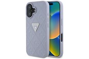 Telefon - Pokrowiec i etui - GUESS Hot Stamp 4G Pattern Triangle Metal Logo iPhone 16 Case - Purple - 3666339425425