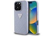 Telefon - Pokrowiec i etui - GUESS Hot Stamp 4G Pattern Triangle Metal Logo iPhone 16 Pro Case - Purple - 3666339425449