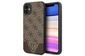 Telefon - Pokrowiec i etui - GUESS 4G Triangle Collection case for iPhone 11 6.1" / Xr 6.1" - brown - 3666339016302