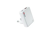 Telefon - Adapter i Ladowarka - SKross Slim EUROPE 30W GaN Charger USB-A USB-C - 90° EU Plug - 21701-EU