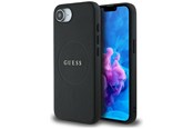 Telefon - Pokrowiec i etui - GUESS PU Grained Classic Logo case with MagSafe for iPhone 16e - black - 3666339453565