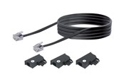Kabel sieciowy - Schwaiger phone cable kit - black - Czarny - TAL6306 533