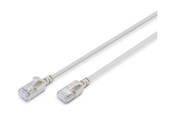 Kabel sieciowy - DIGITUS patch cable - 30 cm - grey - Szary - DK-1632-A-003S-10