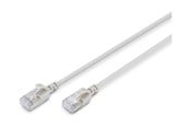 Kabel sieciowy - DIGITUS patch cable - 50 cm - grey - Szary - DK-1632-A-005S-10