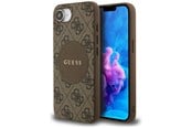 Telefon - Pokrowiec i etui - GUESS 4G Circle Classic Logo MagSafe case for iPhone 16e - brown - 3666339454043
