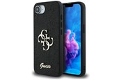 Telefon - Pokrowiec i etui - GUESS Fixed Glitter Big 4G case for iPhone 16e - black - 3666339453435