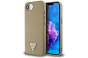 Telefon - Pokrowiec i etui - GUESS Grained Triangle MagSafe case for iPhone 16e - brown - 3666339453404