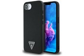 Telefon - Pokrowiec i etui - GUESS Grained Triangle MagSafe case for iPhone 16e - black - 3666339453398