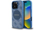 Telefon - Pokrowiec i etui - GUESS 4G Circle Classic Logo MagSafe case for iPhone 16 Pro - blue - 3666339426644