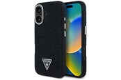Telefon - Pokrowiec i etui - GUESS Denim Triangle Logo MagSafe case for iPhone 16 - black - 3666339428129