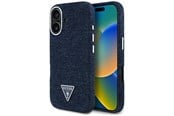 Telefon - Pokrowiec i etui - GUESS Denim Triangle Logo MagSafe iPhone 16 Case - Blue - 3666339428273