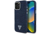 Telefon - Pokrowiec i etui - GUESS Denim Triangle Logo MagSafe iPhone 16 Pro Case - Blue - 3666339428297