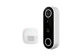 Inteligentny dom - Deltaco SMART HOME Kamera dzwonka do drzwi, Chime w zestawie, 4MP, WiFi, Biała - SH-DB03