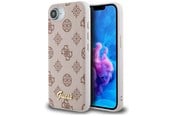 Telefon - Pokrowiec i etui - GUESS Peony Script Logo MagSafe iPhone 16e Case - Brown - 3666339453558