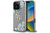 Telefon - Pokrowiec i etui - GUESS Grained Roses Big 4G Logo iPhone 16 Pro Max Case - Purple - 3666339427252