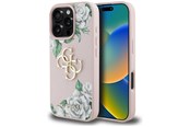 Telefon - Pokrowiec i etui - GUESS Grained Roses Big 4G logo iPhone 16 Pro case - pink - 3666339427092