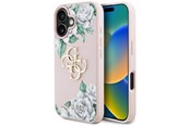 Telefon - Pokrowiec i etui - GUESS Grained Roses Big 4G logo iPhone 16 case - pink - 3666339427078