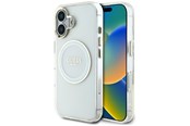 Telefon - Pokrowiec i etui - GUESS IML Metal Colored Circle Classic Logo MagSafe case for iPhone 16 - white - 3666339428877