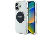 Telefon - Pokrowiec i etui - GUESS IML Metal Colored Circle Classic Logo MagSafe case for iPhone 16 - black - 3666339428426