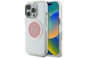 Telefon - Pokrowiec i etui - GUESS IML Metal Colored Circle Classic Logo MagSafe case for iPhone 16 Pro Max - pink - 3666339428600