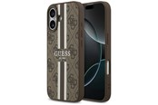 Telefon - Pokrowiec i etui - GUESS 4G Printed Stripes MagSafe case for iPhone 17 - brown - 3666339491406
