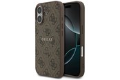 Telefon - Pokrowiec i etui - GUESS 4G Ring Classic Logo MagSafe Case for iPhone 17 - Brown - 3666339491048