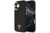 Telefon - Pokrowiec i etui - GUESS Glitter Triangle Logo MagSafe Case for iPhone 17 - Black - 3666339516796