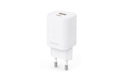 Telefon - Adapter i Ładowarka - ESSENTIALS by UPSTRÖM 45W Dual Port  GaN Charger - USB-C & USB-A | 2 Ports - White - GC451-E