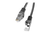 Kabel sieciowy - Lanberg patch cable - 2 m - black RAL 9004 - Czarny - PCF6-10CC-0200-BK