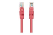 Kabel sieciowy - Lanberg patch cable - 3 m - red RAL 3017 - Czerwony - PCU5-20CC-0300-R