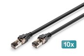Kabel sieciowy - DIGITUS patch cable - 3 m - black - Czarny - DK-1843-030-10