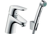 Baterie i armatura - Hansgrohe Focus bateria bidetowa z prysznicem ręcznym - 31926000