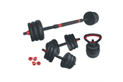 Sport i fitness - ASG Vægtsæt 30 kg. Black/Red - ASG4519BLACKONE SIZE