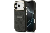 Telefon - Pokrowiec i etui - GUESS 4G PU Classic Logo MagSafe case for iPhone 17 Pro - black - 3666339519056