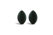 Dekoracje - Simiu - Zawieszka świąteczna - 6 cm - Owal - Zielony - 2 szt. - 5714255018998