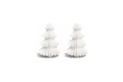 Dekoracje - Simiu - Zawieszka świąteczna - 6 cm - Choinka - Jedwabista biel - 2 szt. - 5714255019049