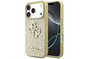 Telefon - Pokrowiec i etui - GUESS Fixed Glitter Big 4G case for iPhone 17 Pro - gold - 3666339492199