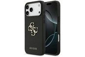 Telefon - Pokrowiec i etui - GUESS Grained Big 4G & Classic Logo case for iPhone 17 Pro Max - black - 3666339524906