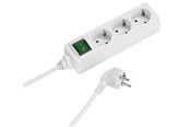 Przełączniki - Vivanco 3-Power socket grounded with on/off switch 1.4m - 4008928270143