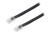 Kabel sieciowy - SCONN S-Impuls phone cable - 3 m - black - Czarny - 70083-8/8